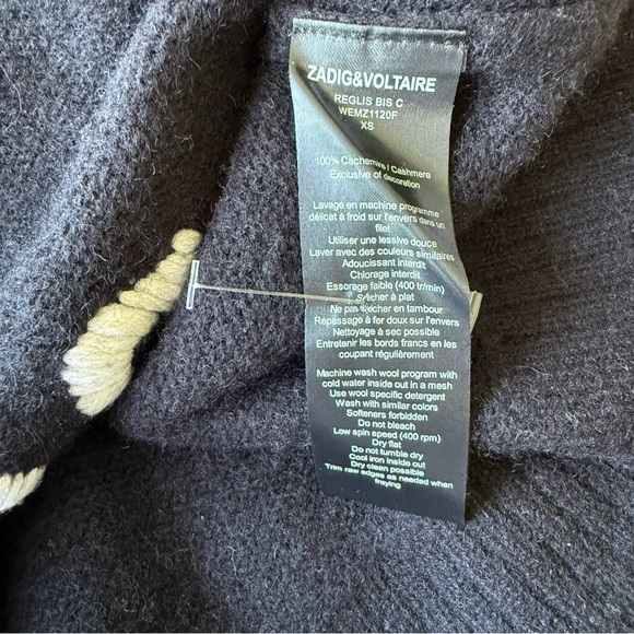 Zadig & Voltaire Rock & Roll Reglis Cashmere sweater - Picture 7 of 10